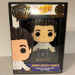 Funko POP! PIN Seinfeld Jerry (Puffy Shirt) NWT FACTORY SEALED